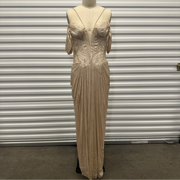 Maria Lucia Hohan Camilla Metallic Silk Bustier Gown $3,730 - Picture 4 of 10
